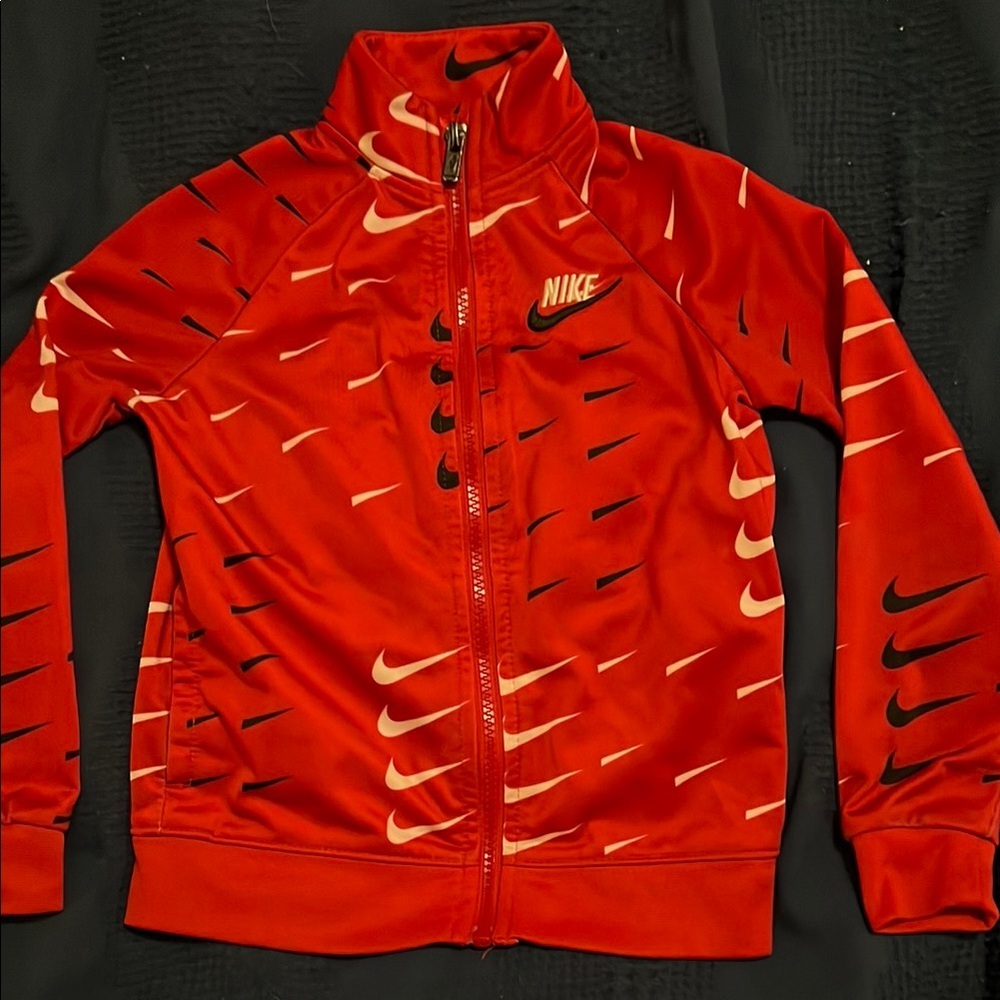 Kids Nike Red Jacket Lightweight Full-Zip